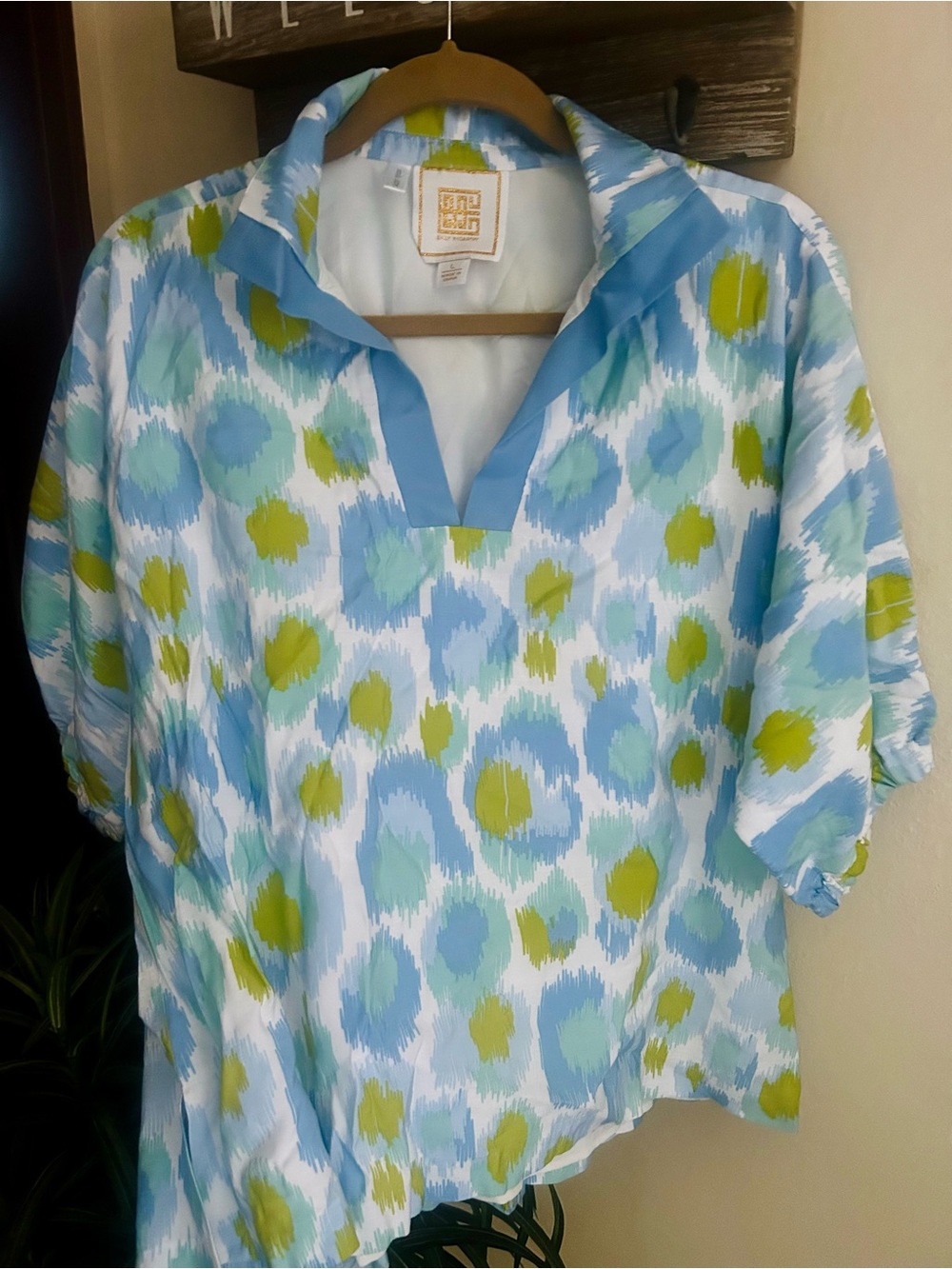 Emily McCarthy Poppy Top Ikat Pattern